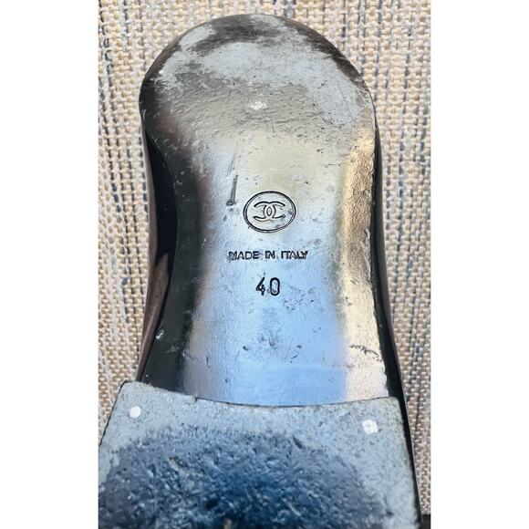 Chanel Patent Leather Blue Ballet Flats - Size 40 - 100% Authentic - Picture 13 of 16